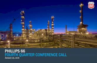 Phillips 66 Fourth-Quarter Earnings Conference Call