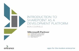 Introduction to SharePoint as a Development Platform