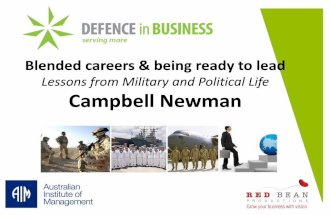 DiB AIM Campbell Newman - Blended Careers & Being Ready to Lead