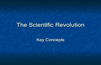 Scientific revolution and enlighten