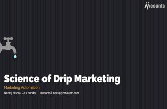 Drip marketing campaigns