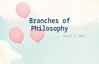 Branches of Philosophy by Grace Mait