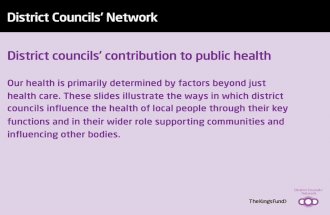 District councils’ contribution to public health
