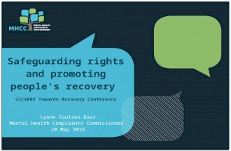 The MHCC: Safeguarding rights and promoting people's recovery