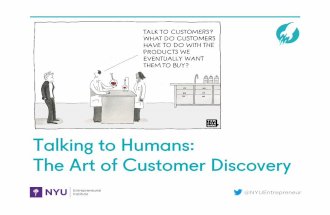 Talking to Humans: The Art of Customer Discovery