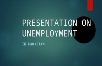 Unemployment in Pakistan