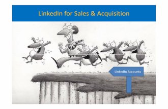 Linkedin for sales and aquisition