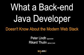 What a Back-end Java Developer Doesn't Know About the Modern Web Stack-final