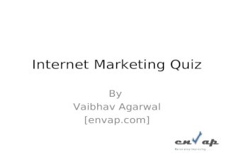 Internet Marketing Quiz