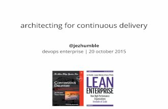 Architecting for Continuous Delivery