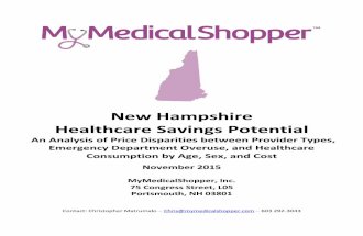 New Hampshire Healthcare Savings Potential November 2015