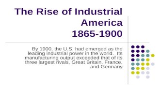 Lecture on Industrial america