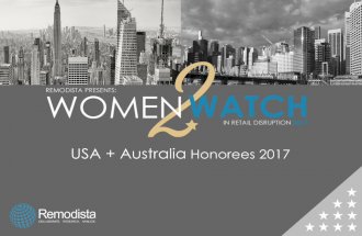 Women2Watch in Retail Disruption 2017 Honorees