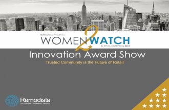 Remodista W2W Innovation Award Show 2016