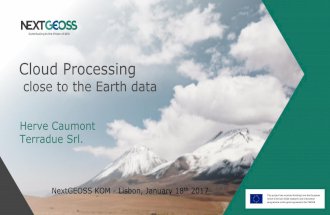 Cloud processing close to the Earth data