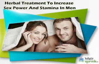 Herbal Treatment To Increase Sex Power And Stamina In Men