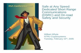 2005 RSA Conference: Safe at Any Speed