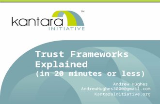 Kantara trust frameworks 2016 05-08