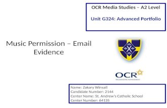 Music Permission - Email Evidence