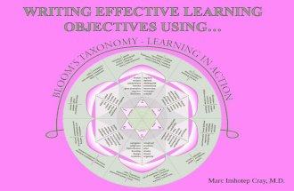 Writing Effective Learning Objectives Using  Bloom's Taxonomy_Ppt