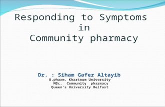 Responding to symptos   lecture 1
