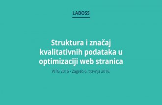 Damir Plejić: Struktura i značaj kvalitativnih podataka u optimizaciji web stranica
