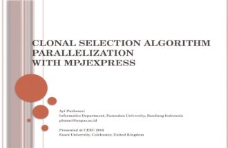Clonal Selection Algorithm Parallelization with MPJExpress