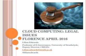 Cloud computing : legal , privacy and contract issues