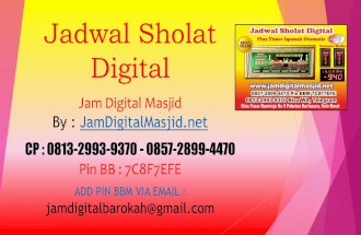 Jadwal sholat digital jam digital masjid kantor musholla dan rumah