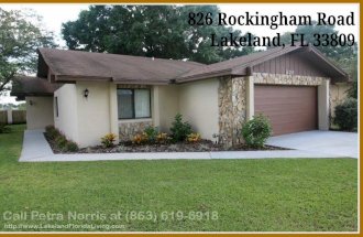 Lakeland FL 3 Bedroom Home for sale in Wedgewood Golf and Country Club | 826 Rockingham Rd