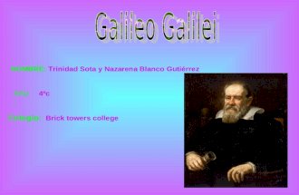 Trinidad Y Nazarena, Galileo Galilei