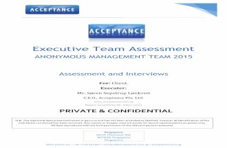 Example Acceptance Executive Assessment Report
