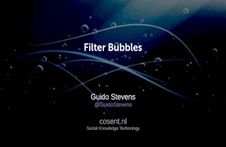 Filter Bubbles - the discovery of tacit knowledge