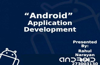 Android application development(training) (1)