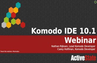 Overview of Komodo IDE 10.1