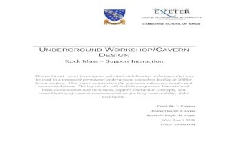 Underground Workshop Cavern Design