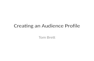 Creating an audience profile