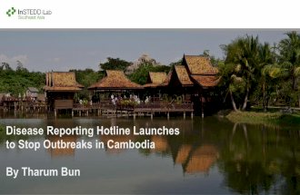 Disease Reporting Hotline Launches to Stop Outbreaks in Cambodia