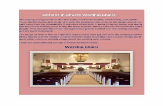 Options in Church Worship Chairs