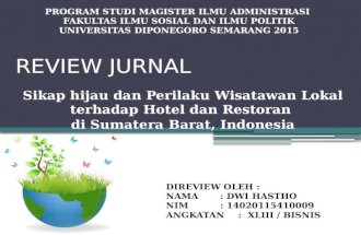 4. review jurnal green attitude dwi hastho