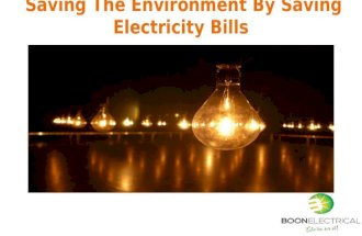 Saving The Environment By Saving Electricity Bills