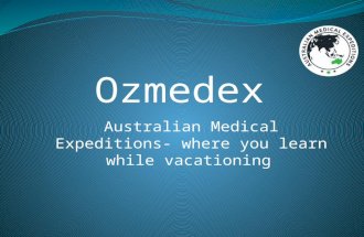 Australian Medical Expeditions- where you learn while vacationing