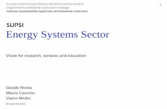 SUPSI Energy Systems Sector