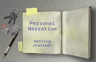 How to Structure a Personal Narrative