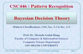 CSC446: Pattern Recognition (LN4)