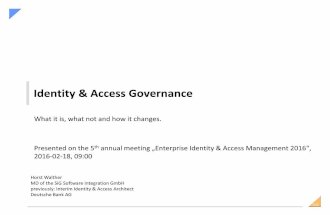 Identity & Access Governance