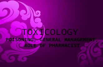 General management of Toxicology
