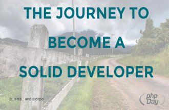 The journey to become a solid developer