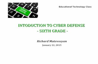 Introduction To Cyber-Defense (Richard Matevosyan)
