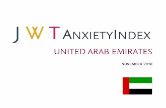 JWT AnxietyIndex: United Arab Emirates (November 2010)